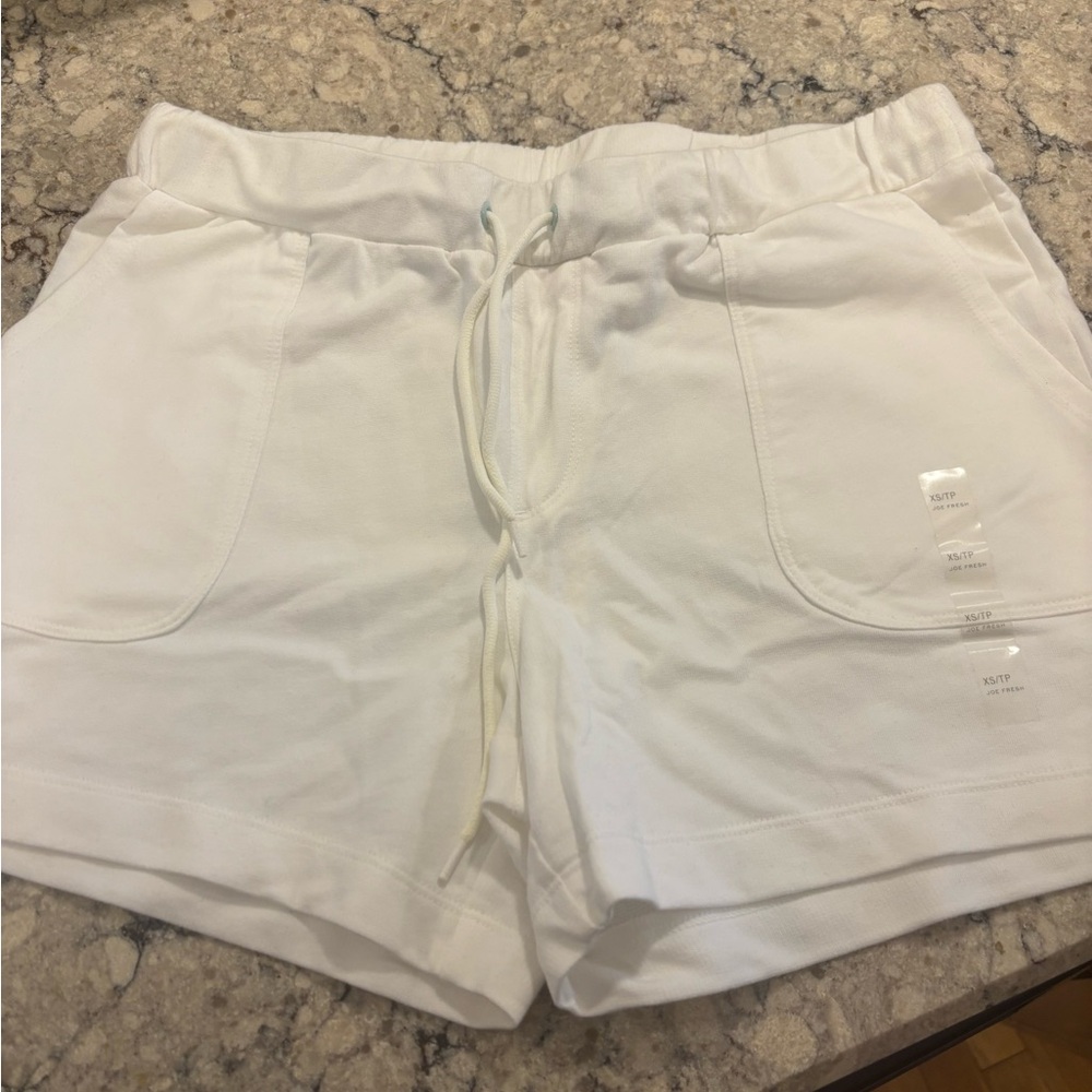 Joe Fresh Women's White Athletic Shorts